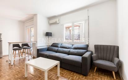 Sala d'estar de Apartament en venda en  Barcelona Capital amb Aire condicionat, Calefacció i Terrassa