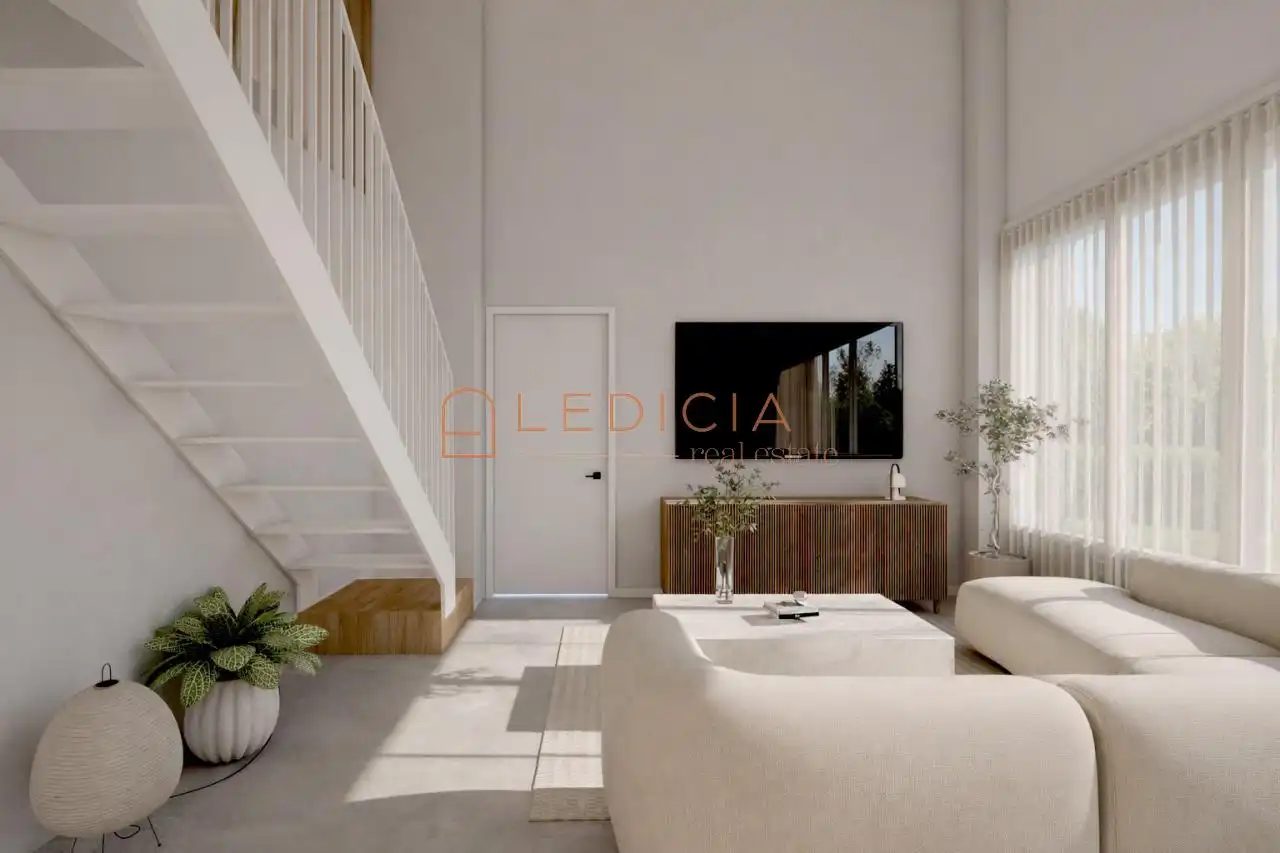 Sala de estar de Piso en venta en Cangas  con Calefacción y Amueblado