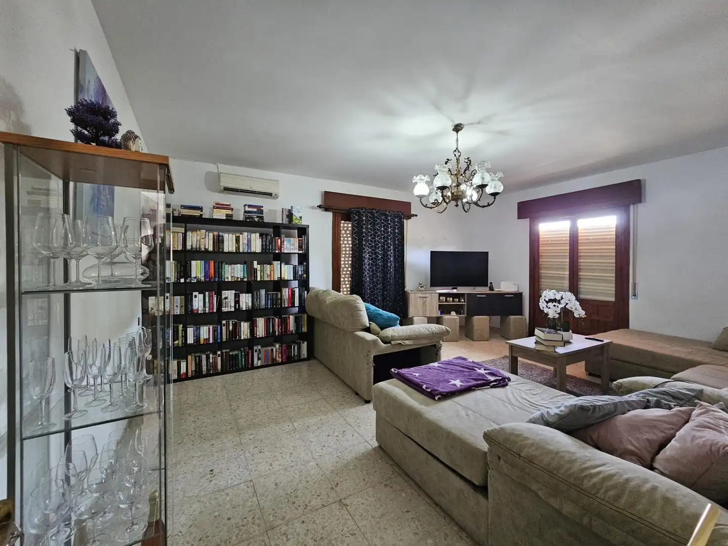 Sala de estar de Finca rústica en venta en Antequera con Aire acondicionado, Calefacción y Amueblado