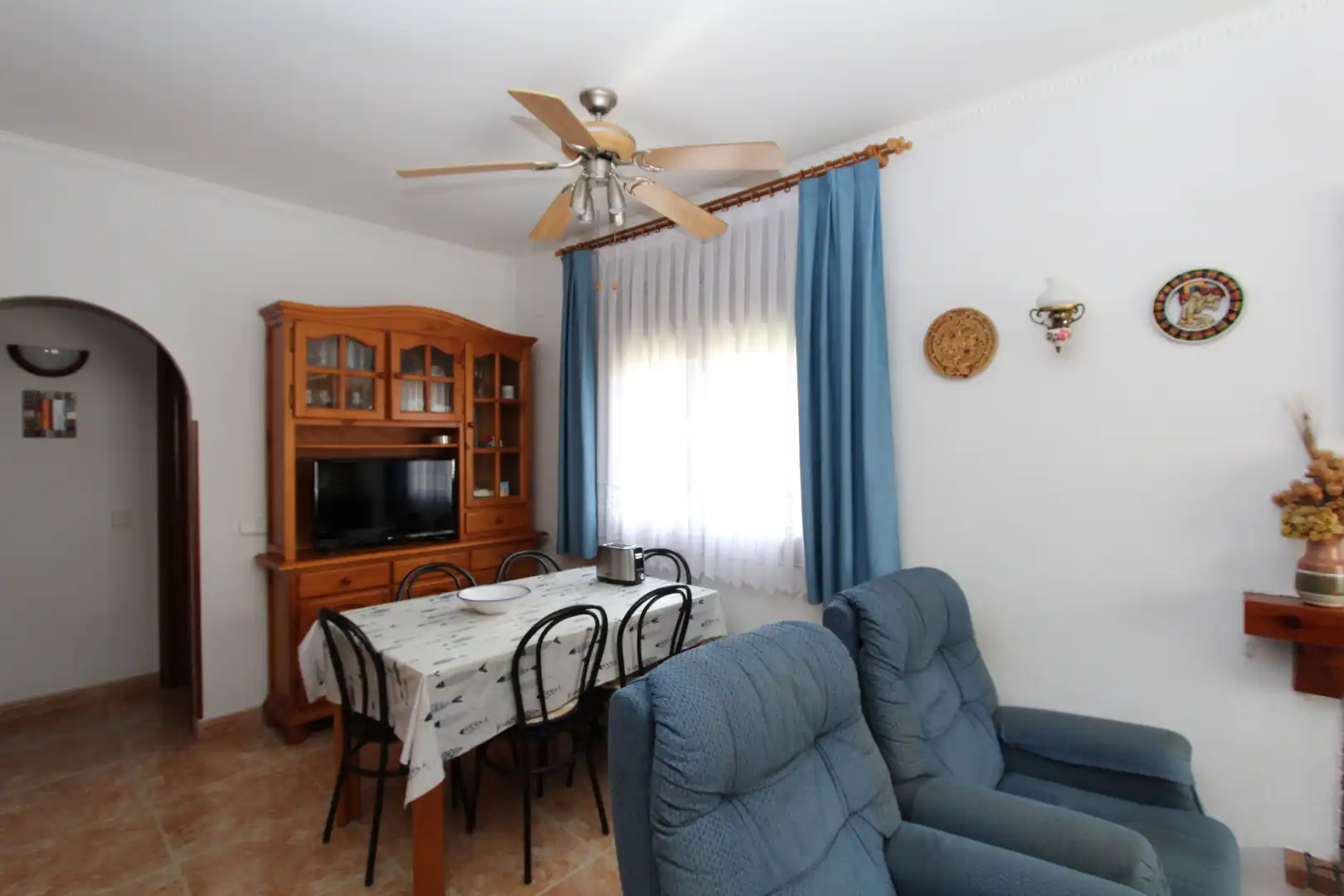 Sala de estar de Casa adosada en venta en Mont-roig del Camp con Calefacción, Jardín privado y Terraza