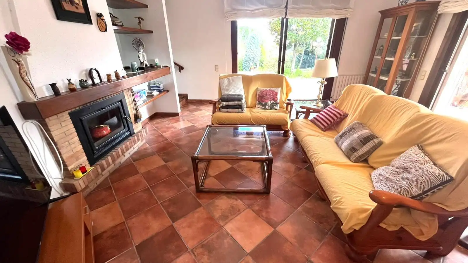 Sala d'estar de Casa o xalet en venda en Riells i Viabrea amb Calefacció