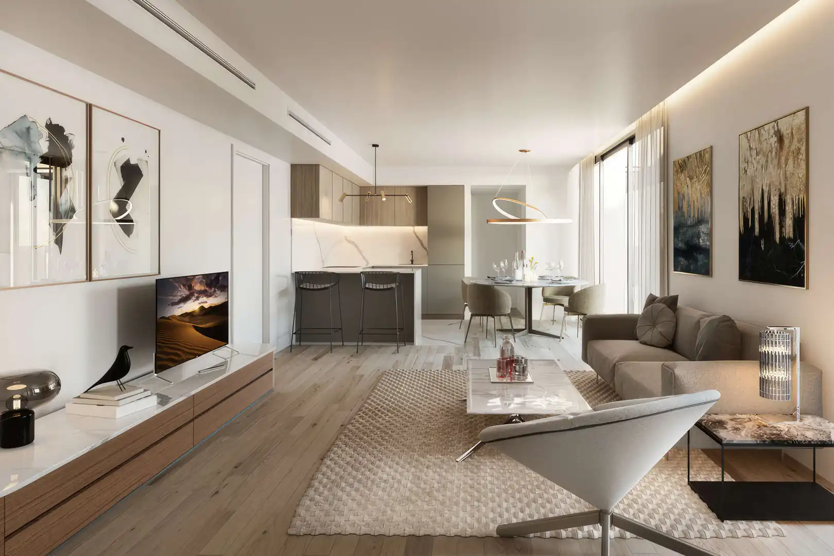 Sala d'estar de Àtic en venda en  Palma de Mallorca amb Aire condicionat, Calefacció i Parquet