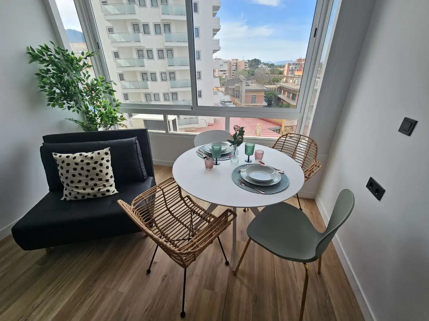 Balcony of Study for rent in Torremolinos  with Air Conditioner, Heating and Terrace