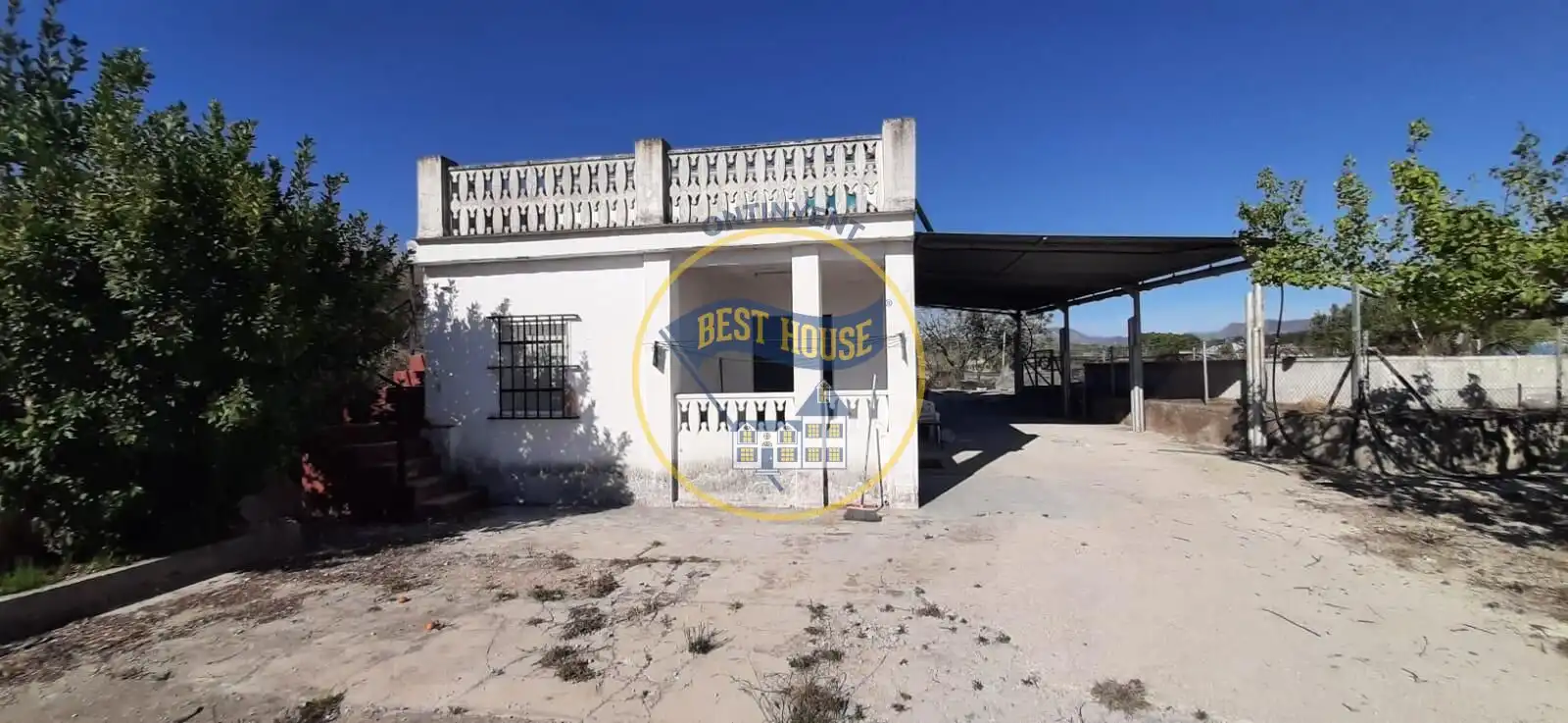 Vista exterior de Finca rústica en venda en Albaida amb Traster i Piscina