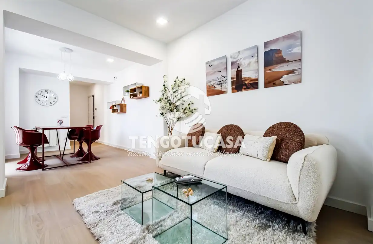 Sala de estar de Piso en venta en  Madrid Capital con Aire acondicionado, Calefacción y Amueblado