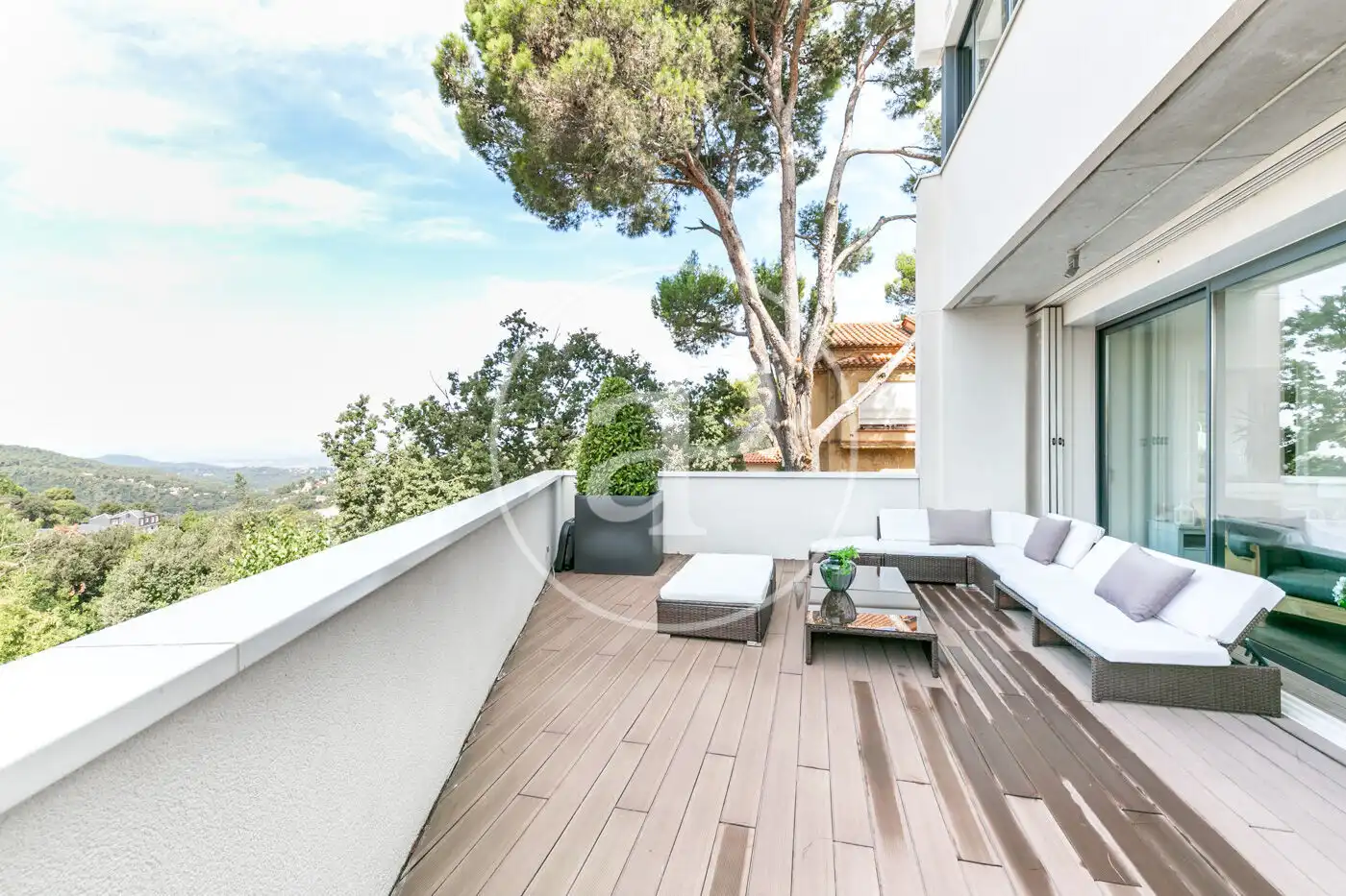 Terrace of Houses for rent in Barcelona  with Air Conditioner, Heating and Private garden
