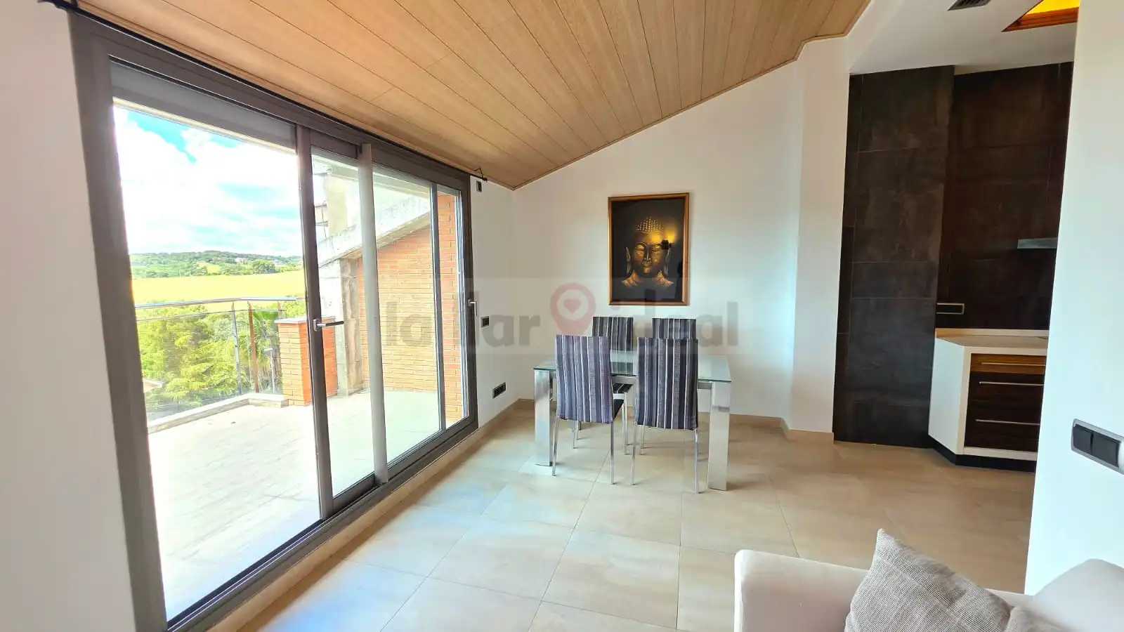 Living room of Flat for sale in Sant Esteve Sesrovires  with Air Conditioner, Heating and Terrace