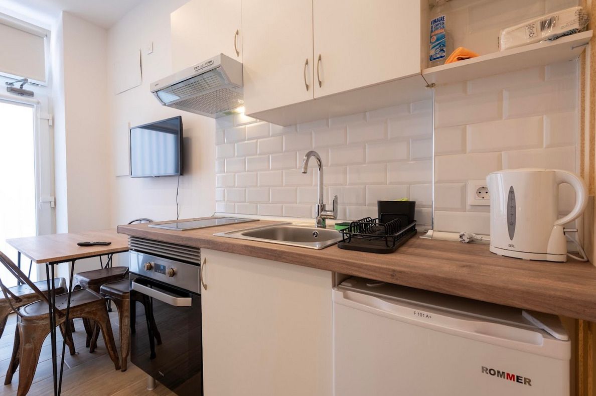 Kitchen of Flat for sale in  Madrid Capital  with Air Conditioner, Heating and Parquet flooring