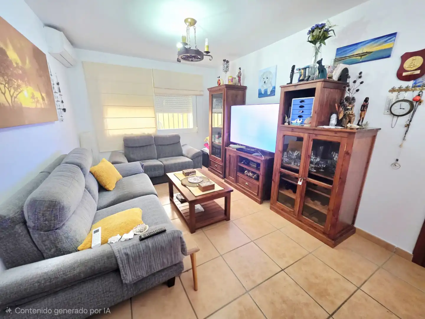 Sala de estar de Casa adosada en venta en Tarifa con Aire acondicionado, Jardín privado y Terraza