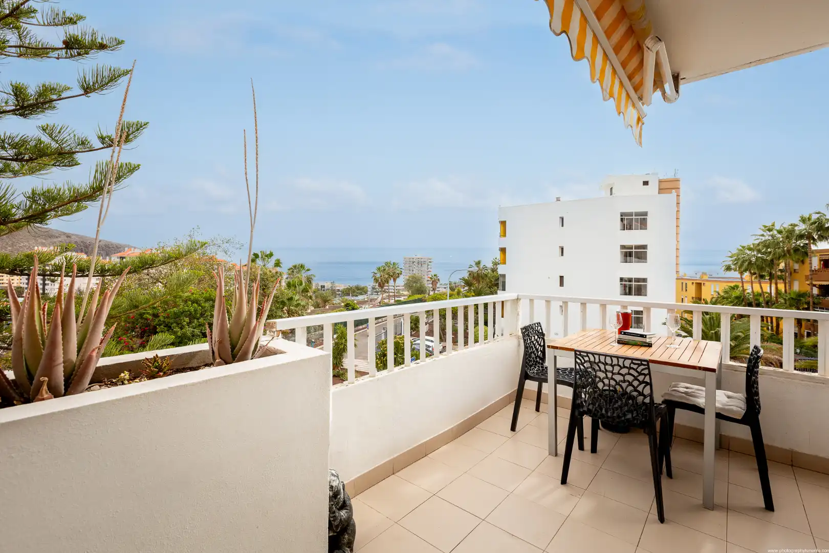 Terraza de Apartamento de alquiler en Arona con Aire acondicionado, Calefacción y Parquet