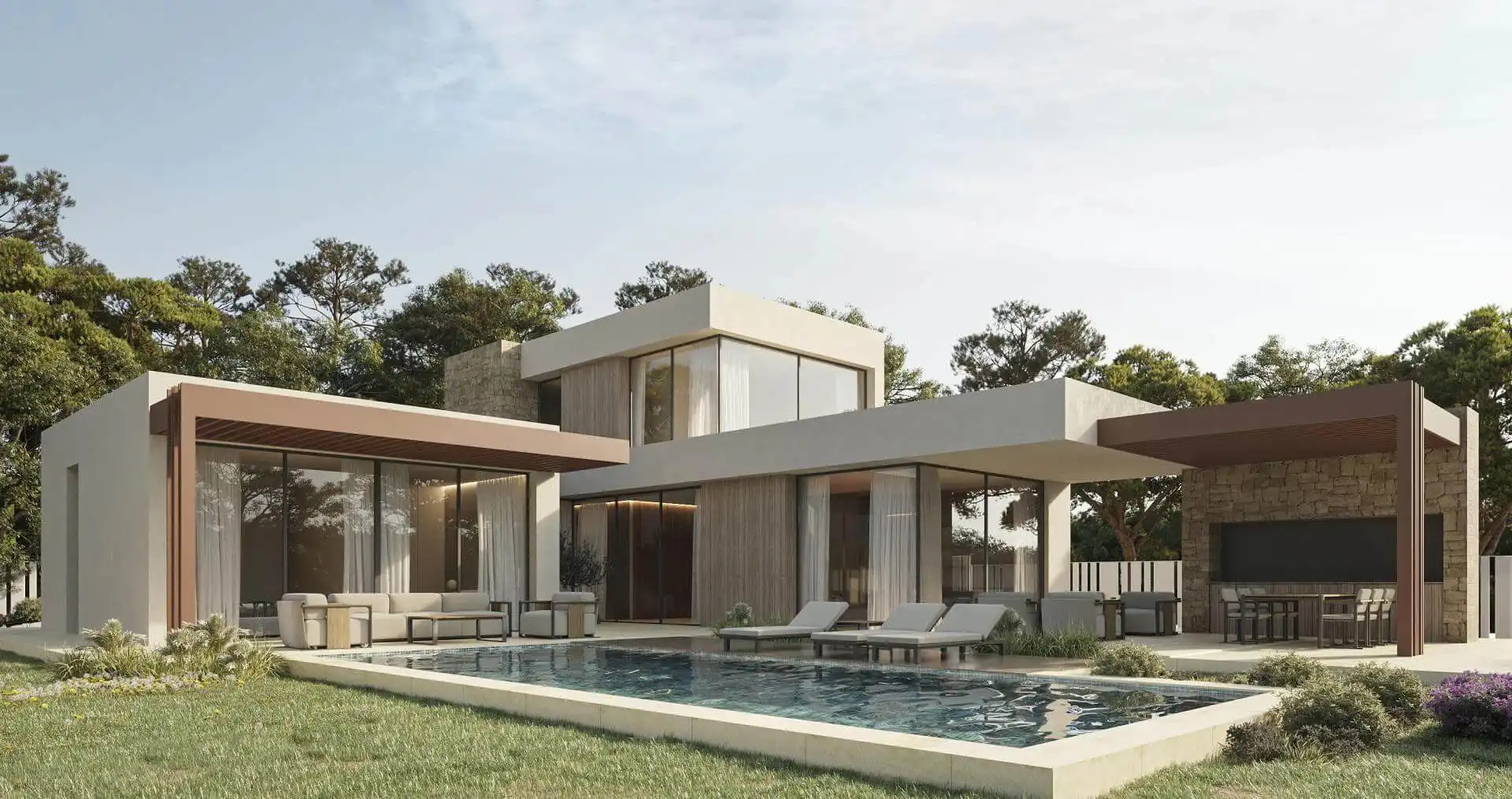 Vista exterior de Casa o chalet en venta en Jávea / Xàbia con Jardín privado, Terraza y Piscina
