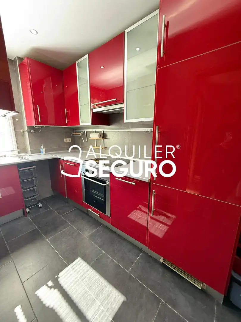 Kitchen of Flat for rent in Madrid  with Air Conditioner and Heating