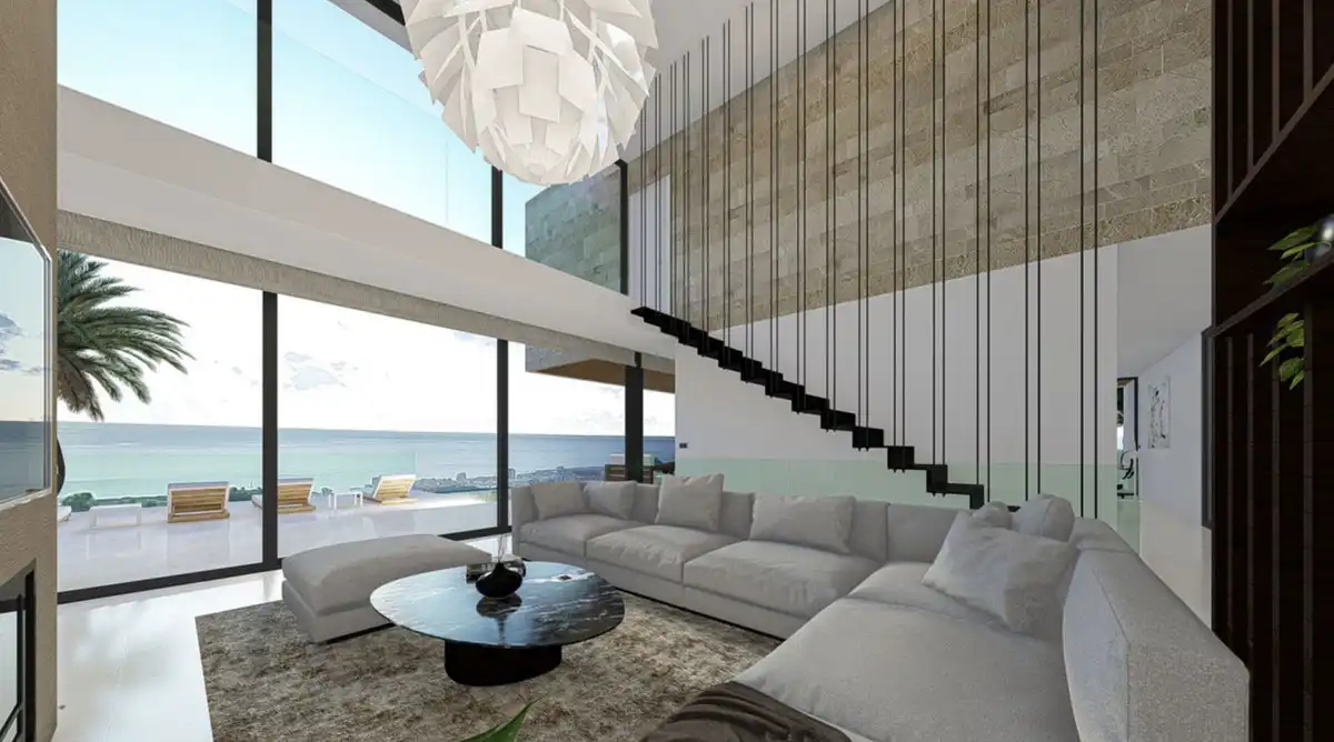 Living room of Houses for sale in Mijas  with Air Conditioner, Private garden and Terrace