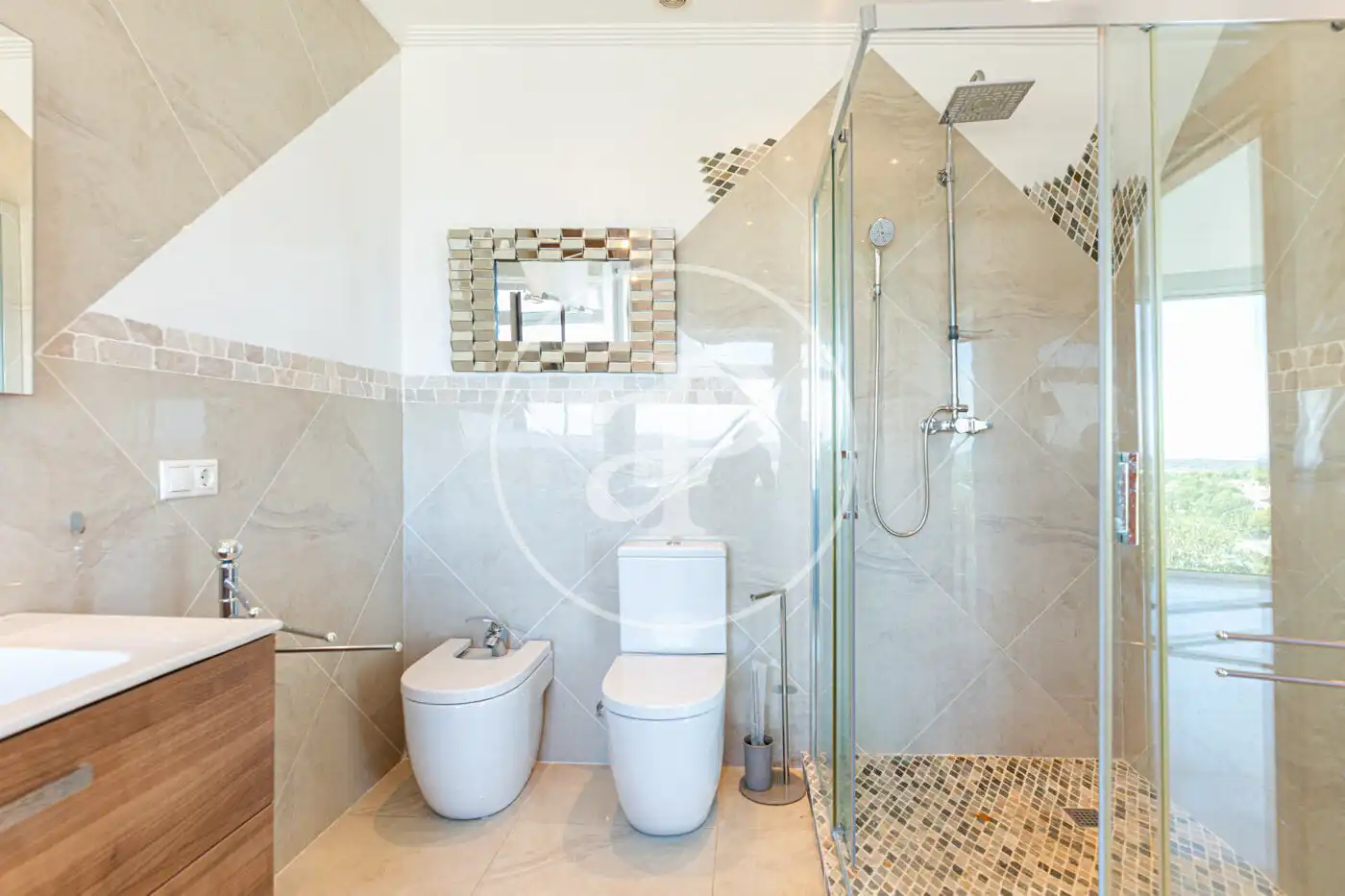Baño de Piso de alquiler en Calvià con Aire acondicionado, Calefacción y Jardín privado