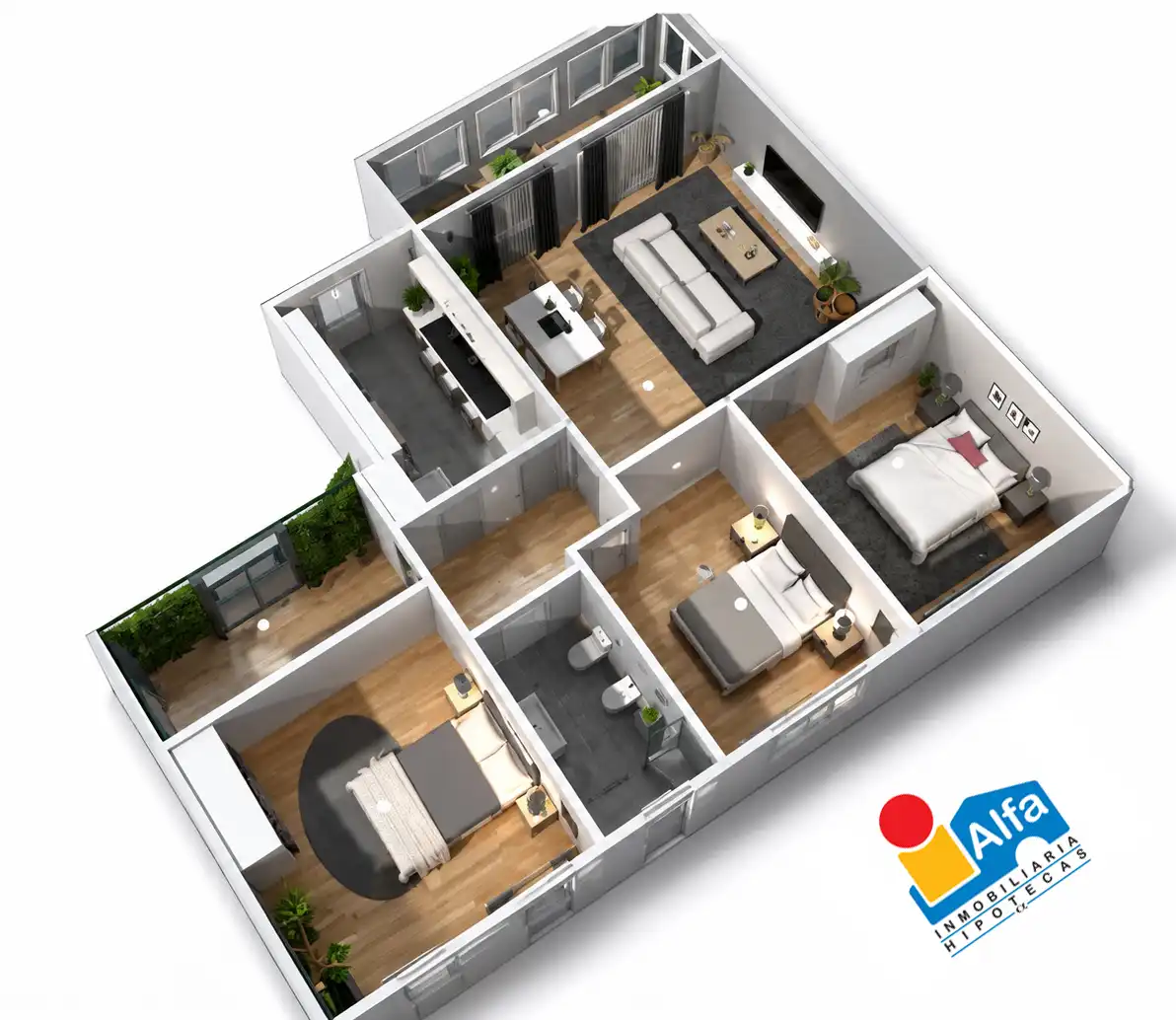 Flat for sale in Collado Villalba  with Heating, Private garden and Parquet flooring