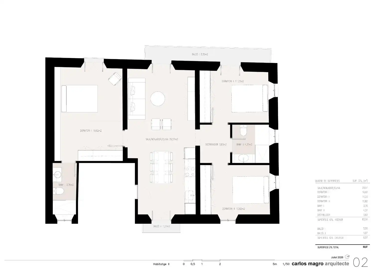 Piso con terraza en venta en Carrer de Ferran, imagen 34