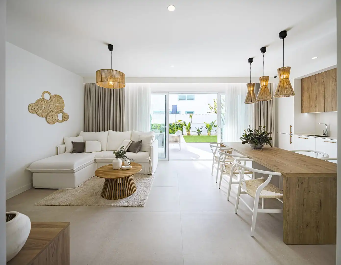 Sala de estar de Apartamento en venta en Pilar de la Horadada con Aire acondicionado, Jardín privado y Terraza
