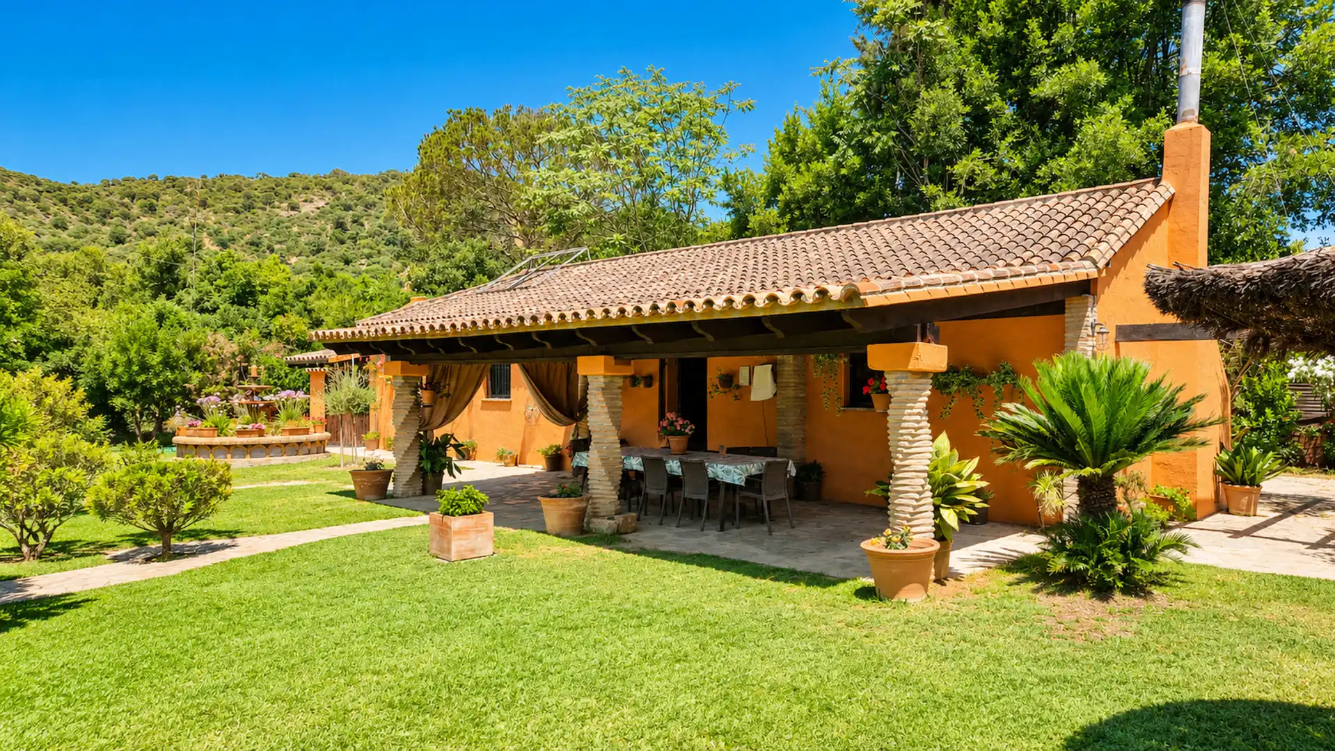 Garten von Haus oder Chalet zum Verkauf in Jimena de la Frontera mit Klimaanlage und Terrasse