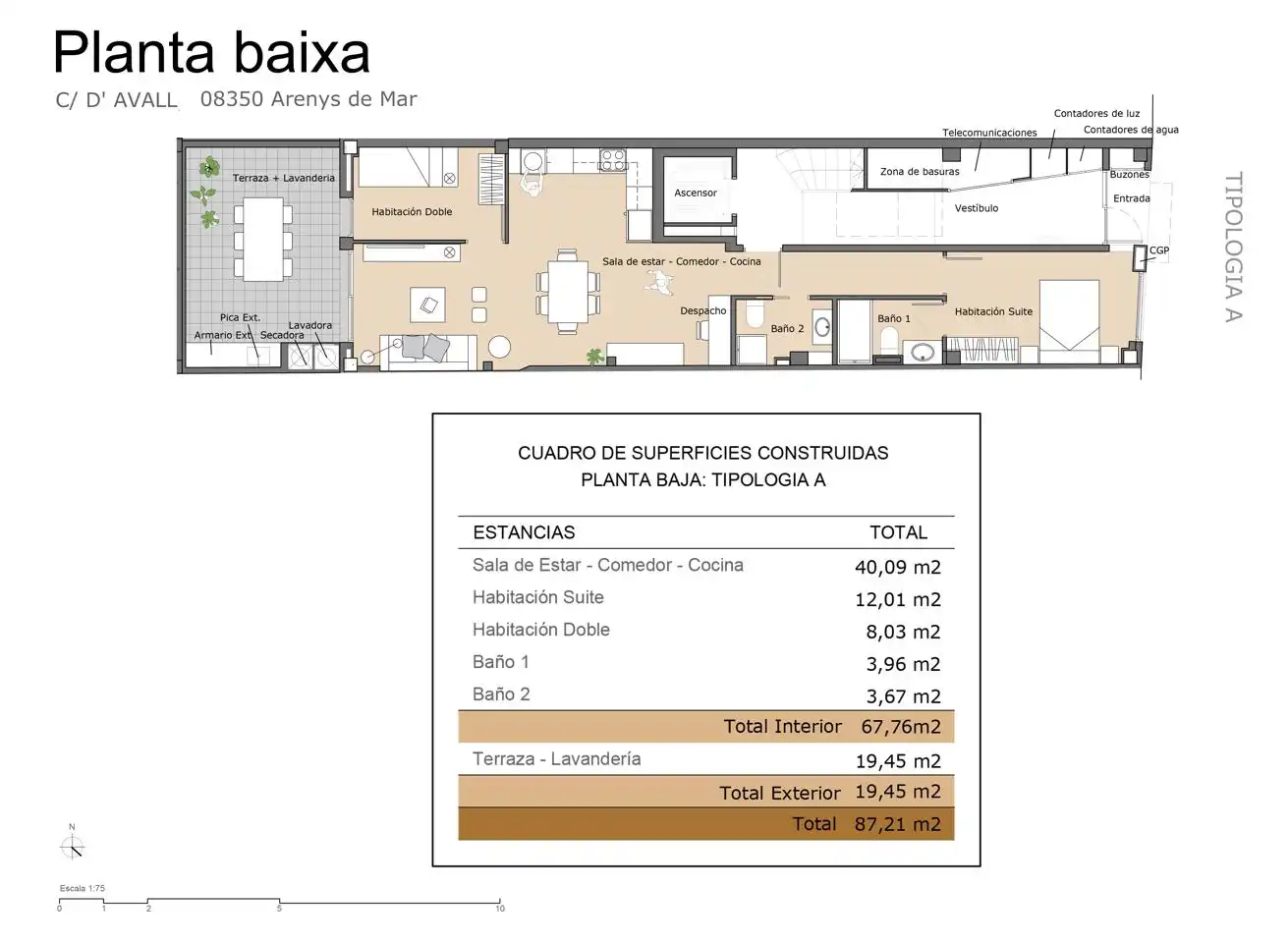 Planta baixa en venda en Arenys de Mar amb Aire condicionat, Calefacció i Terrassa