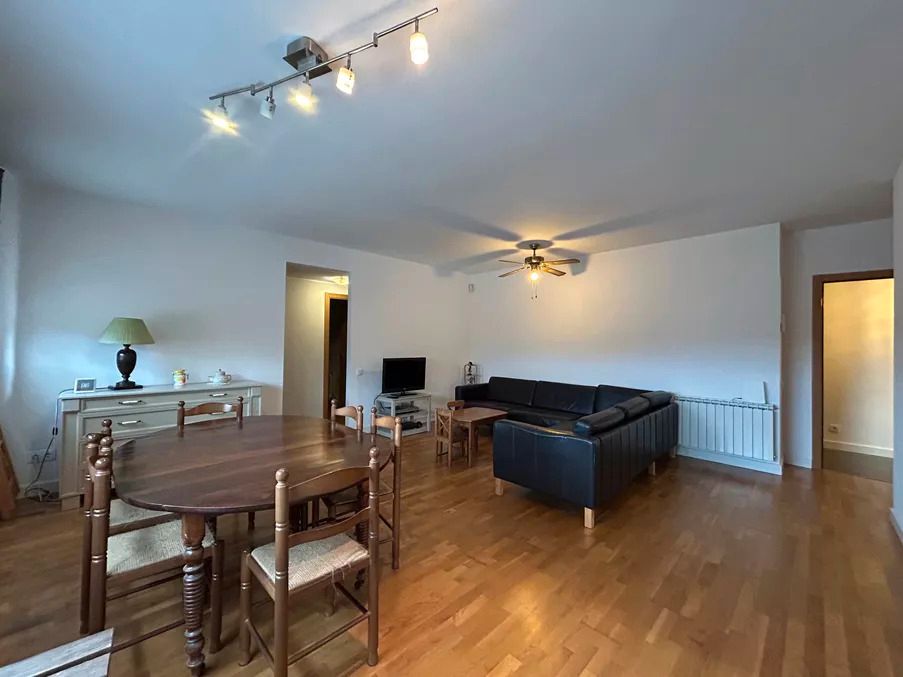 Living room of Flat for sale in Hostalric  with Heating, Parquet flooring and Storage room