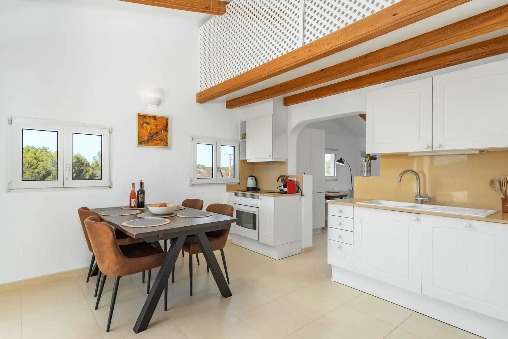 Cuina de Casa o xalet en venda en Felanitx amb Aire condicionat, Terrassa i Moblat