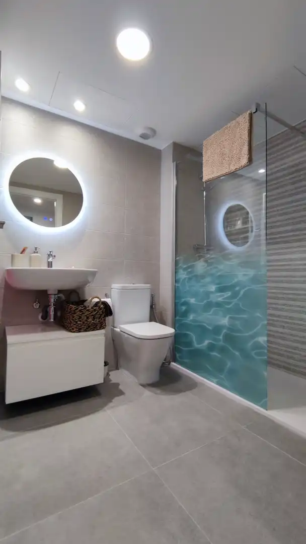 Bany de Apartament en venda en Calpe / Calp amb Aire condicionat, Calefacció i Traster
