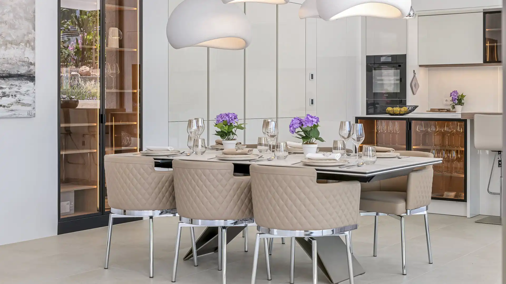 Dining room of Houses for sale in Calvià  with Air Conditioner, Heating and Parquet flooring