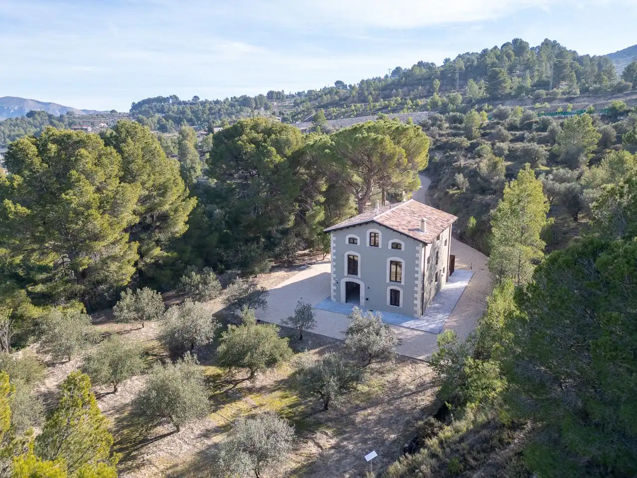 Vista exterior de Casa o chalet en venta en Cocentaina con Aire acondicionado, Jardín privado y Terraza