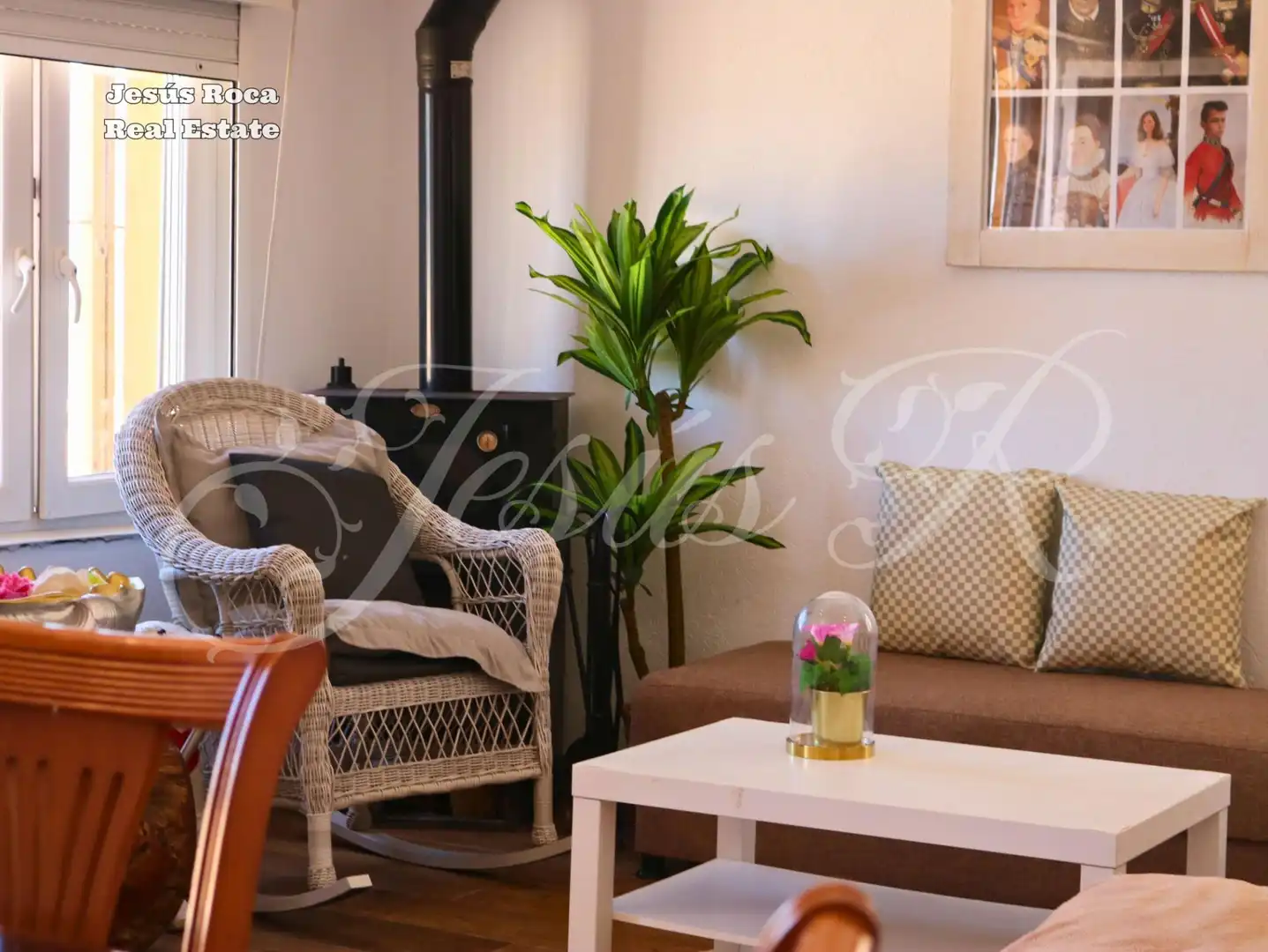 Wohnzimmer von Einfamilien-Reihenhaus zum Verkauf in Cartagena mit Klimaanlage, Heizung und Terrasse