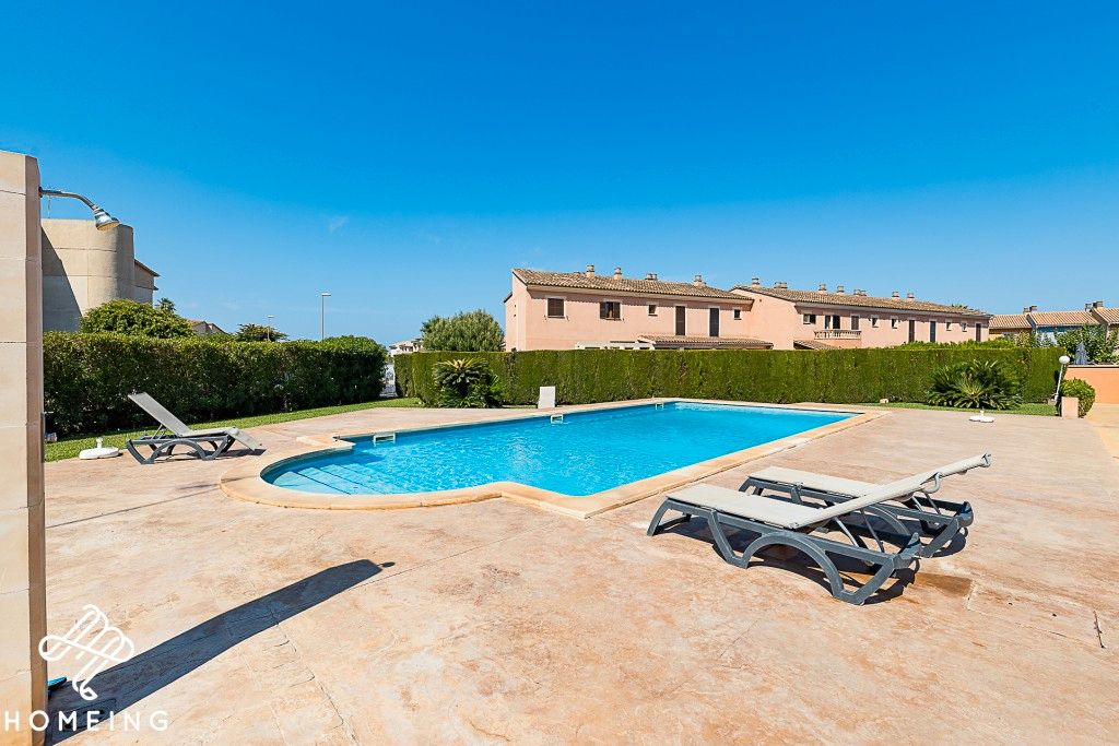 Piscina de Casa adosada de lloguer en Llucmajor amb Aire condicionat, Terrassa i Piscina