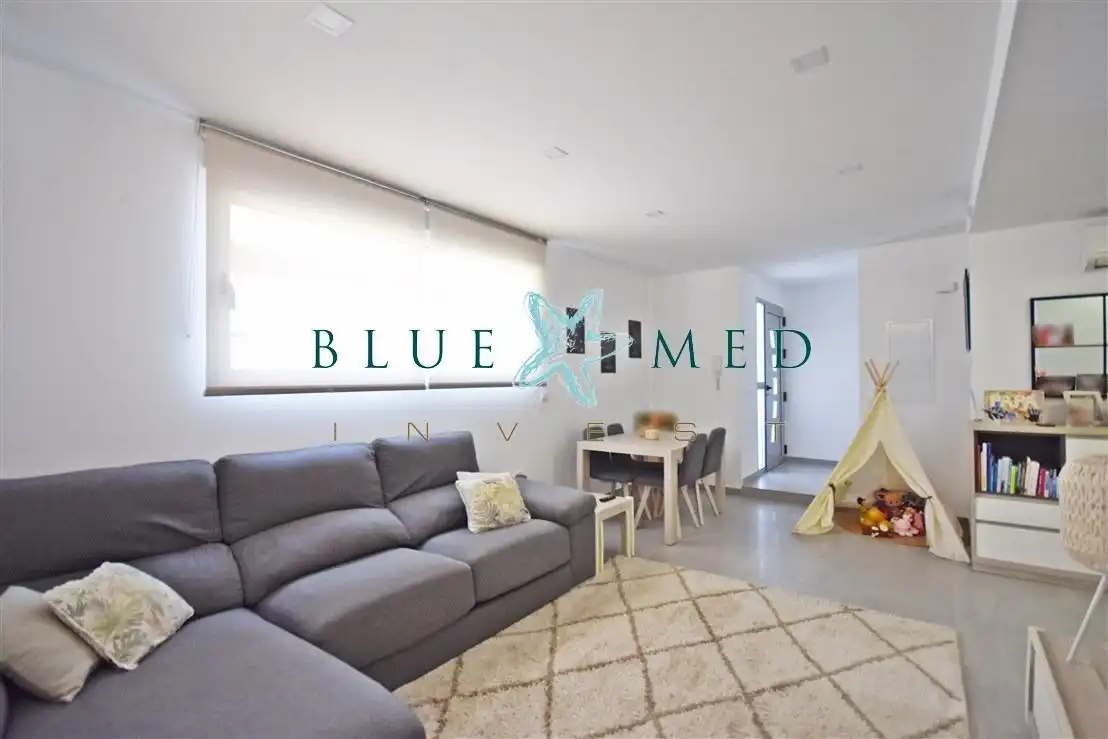 Sala de estar de Casa o chalet en venta en Mazarrón con Aire acondicionado, Calefacción y Jardín privado
