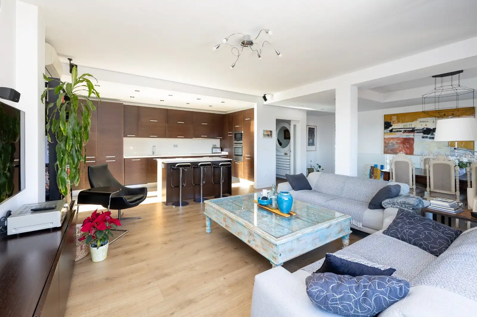 Sala de estar de Ático en venta en Granada con Aire acondicionado, Calefacción y Terraza