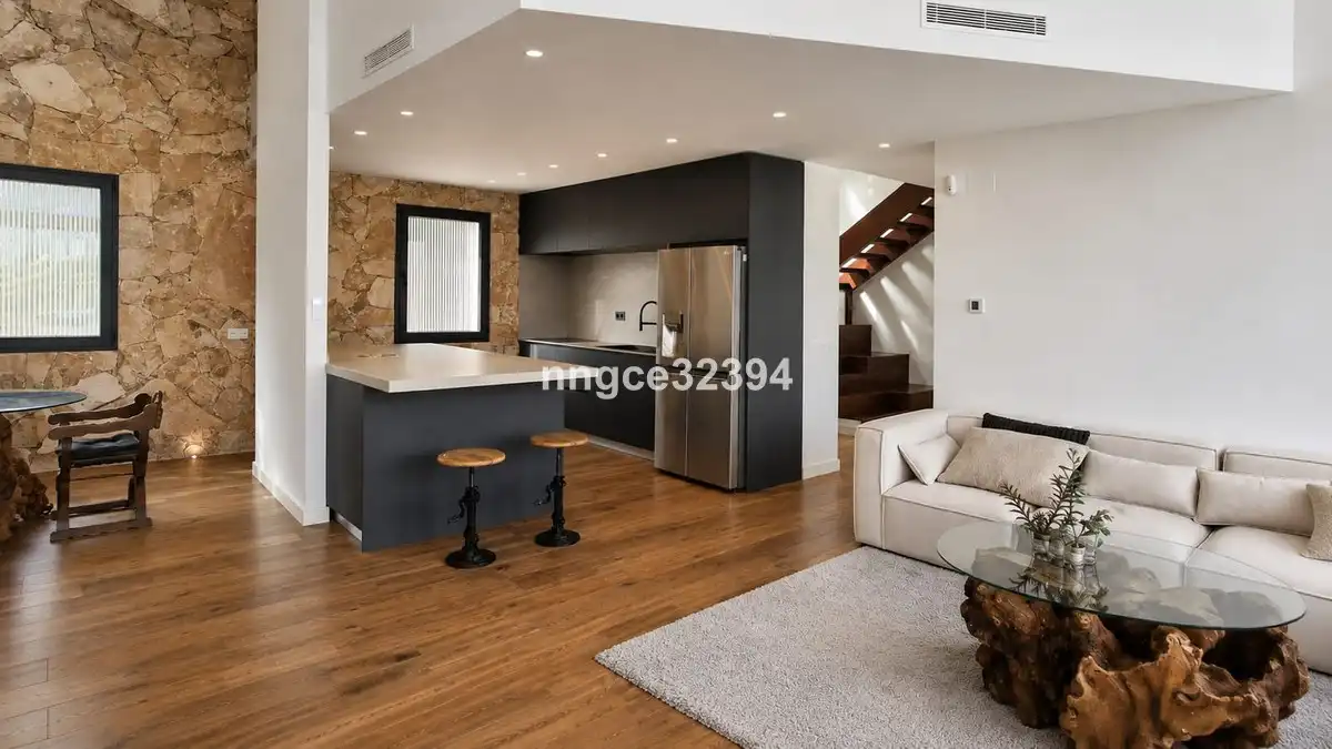 Living room of Houses for sale in Estepona  with Air Conditioner, Private garden and Terrace