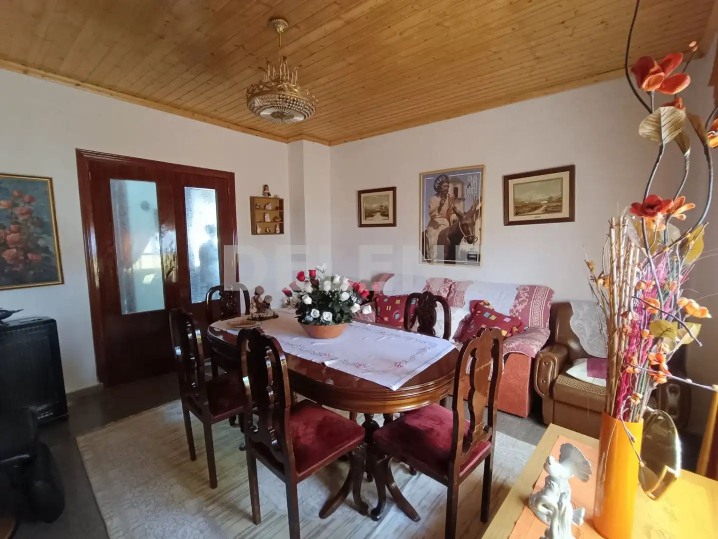 Dining room of Flat for rent in Tobarra  with Air Conditioner, Parquet flooring and Terrace