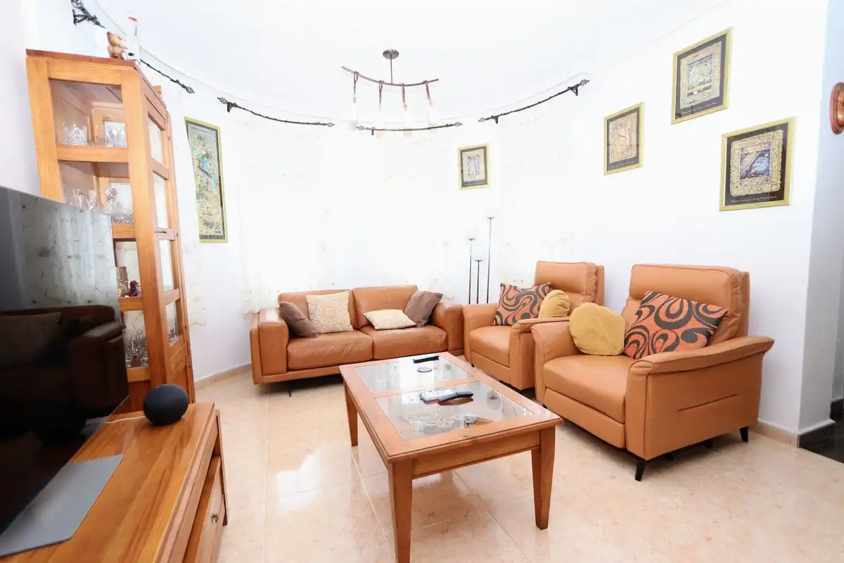 Sala d'estar de Casa o xalet en venda en Murcia amb Aire condicionat, Jardí privat i Terrassa