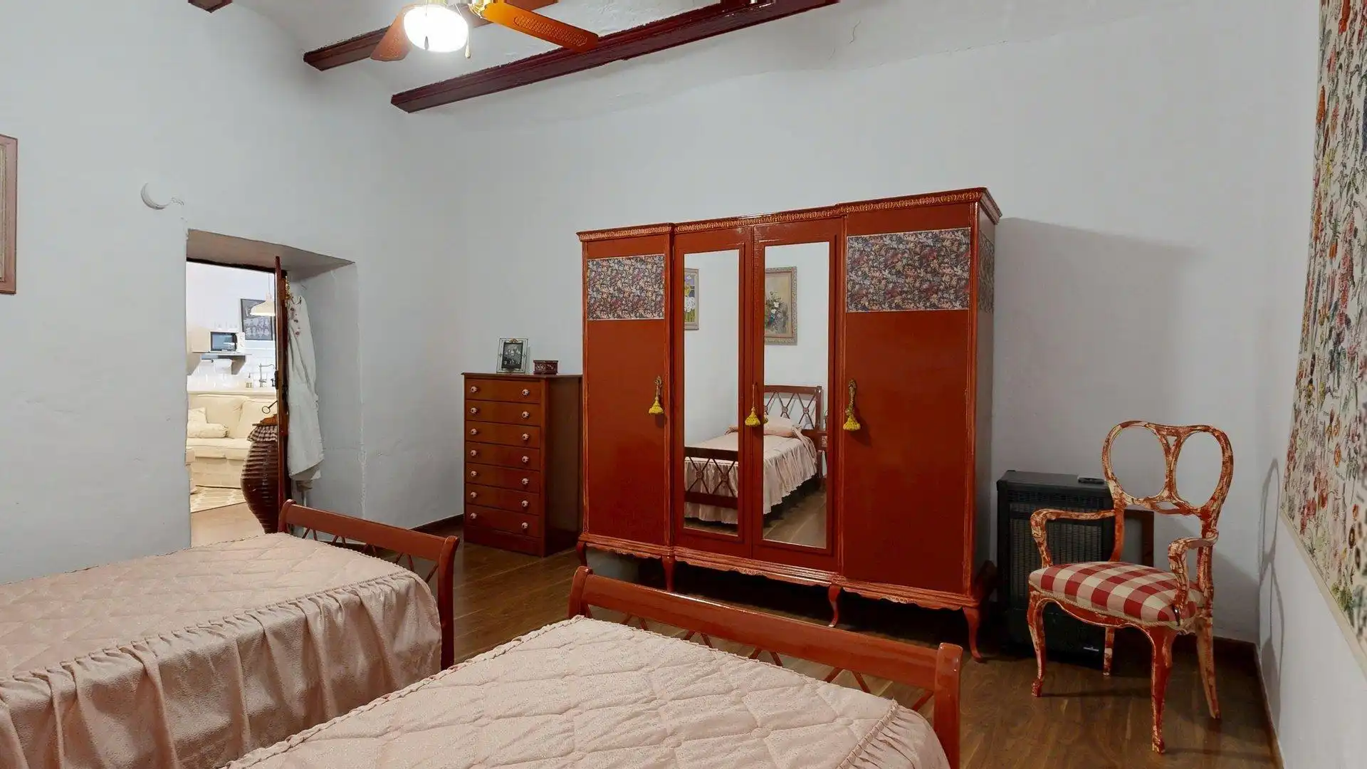 Habitación de Casa o chalet en venta en Magallón con Jardín privado, Terraza y Amueblado