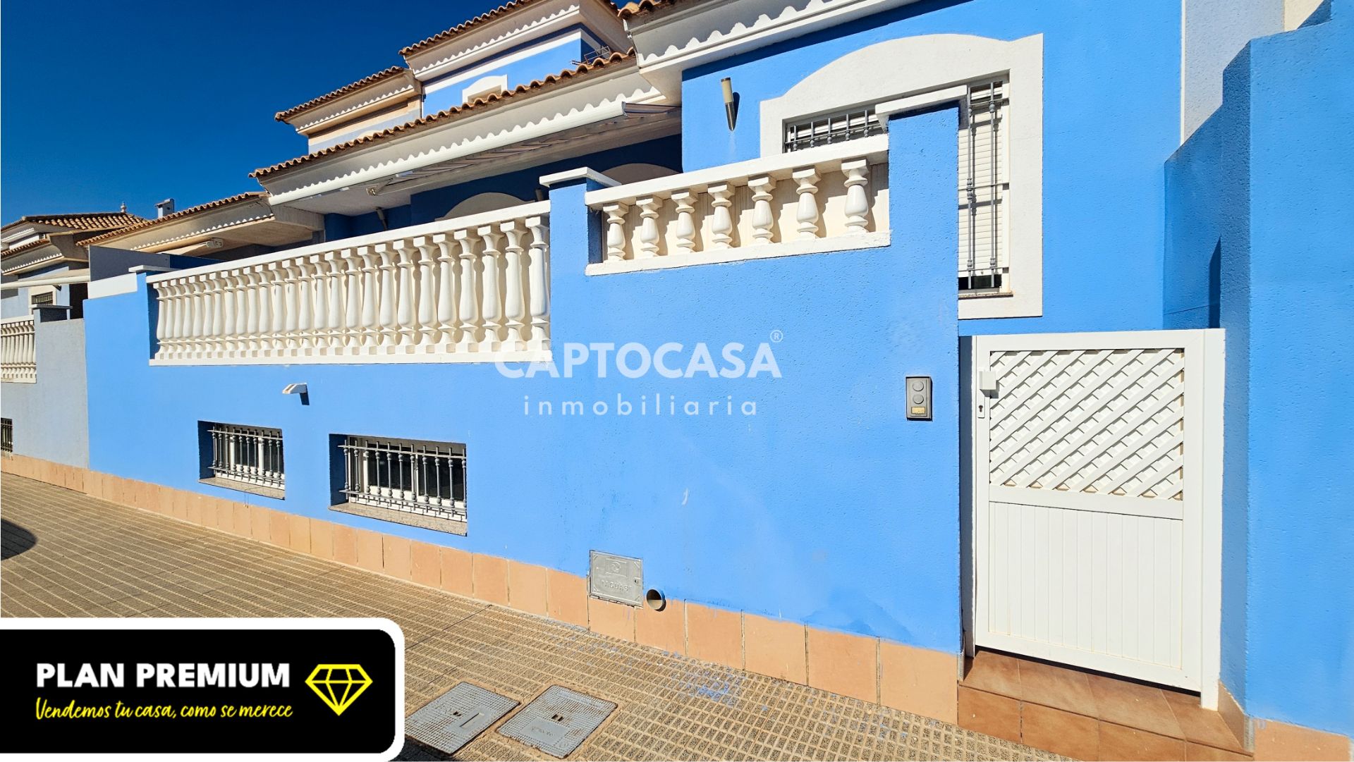 Exterior view of Single-family semi-detached for sale in Cartagena  with Air Conditioner, Terrace and Storage room