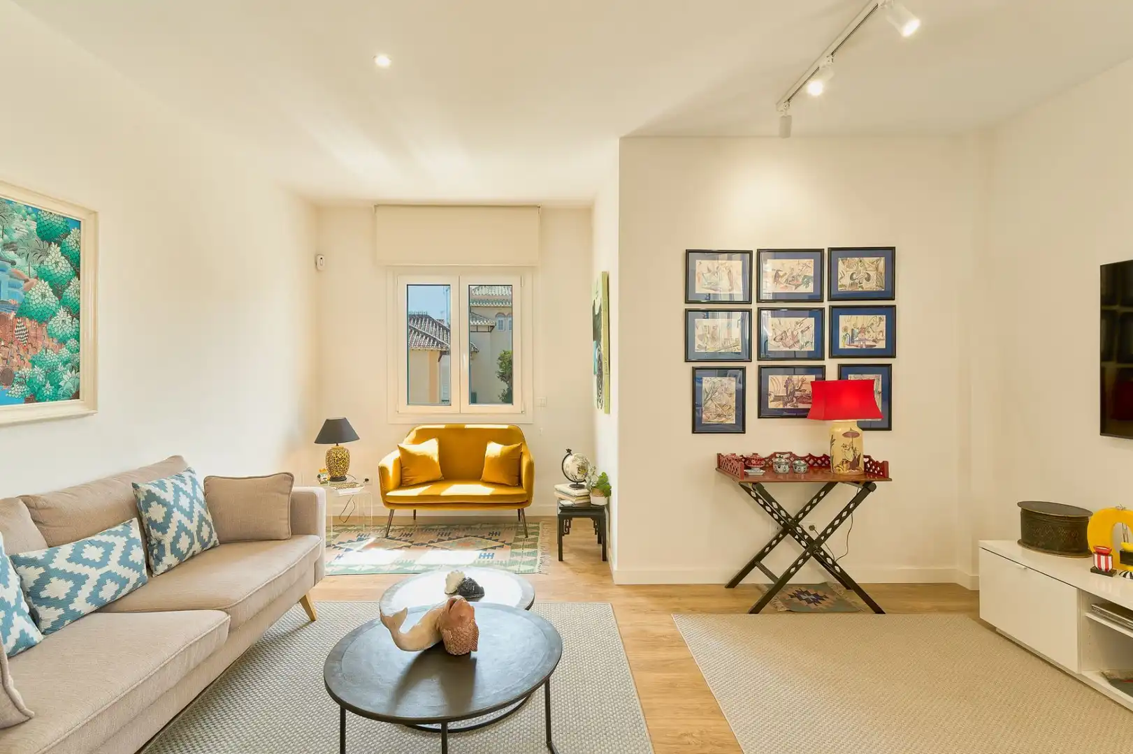 Wohnzimmer von Wohnung zum Verkauf in Málaga mit Klimaanlage, Heizung und Terrasse