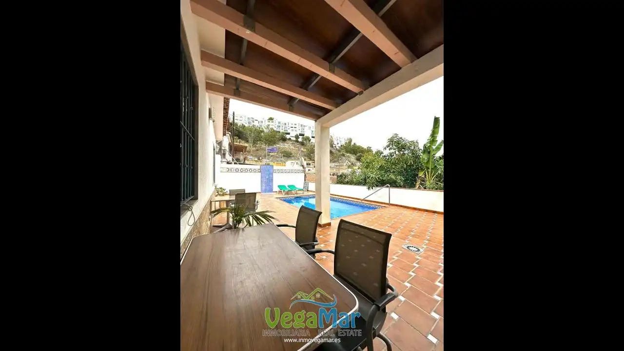 Terrace of Country homes for rent in Almuñécar  with Terrace and Swimming Pool