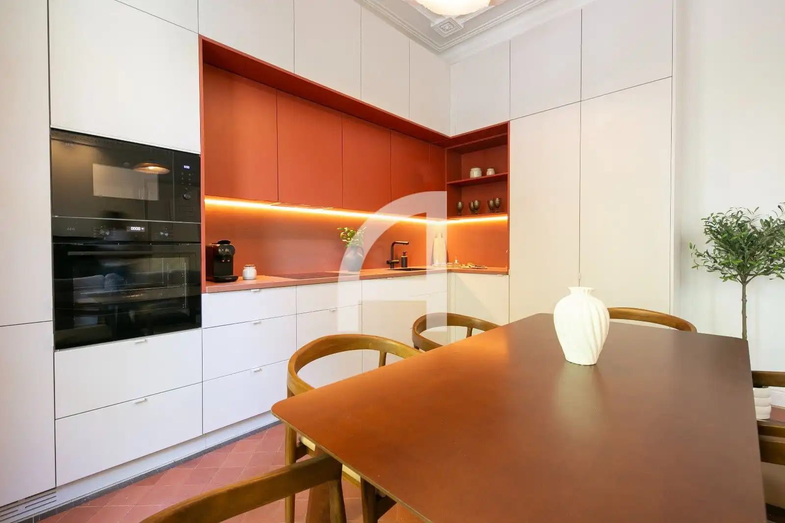 Kitchen of Flat for rent in Barcelona  with Air Conditioner, Heating and Parquet flooring