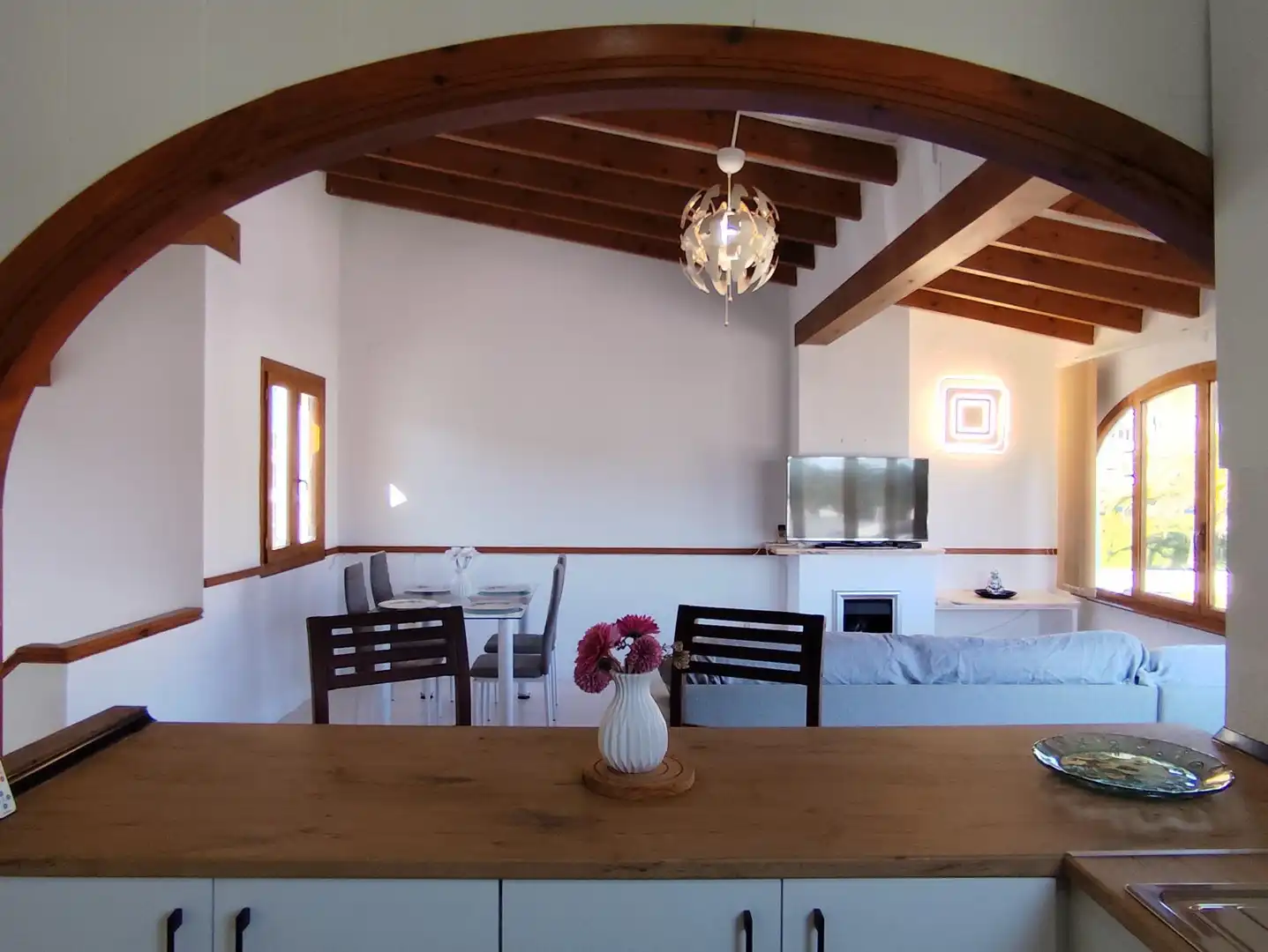 Comedor de Casa o chalet de alquiler en Calpe / Calp con Aire acondicionado, Calefacción y Terraza