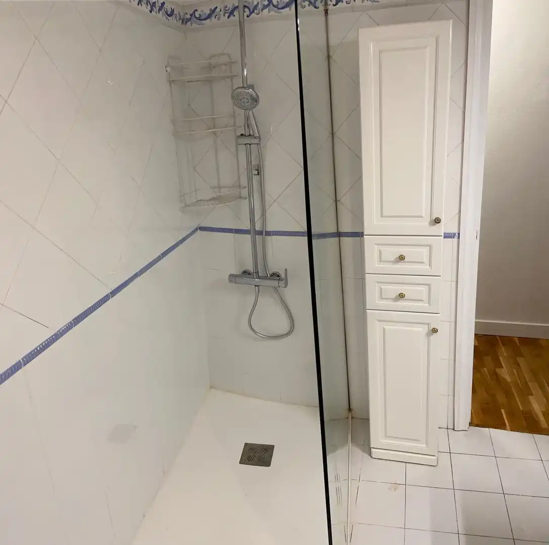 Bany de Apartament de lloguer en Madrid amb Calefacció, Moblat i Forn