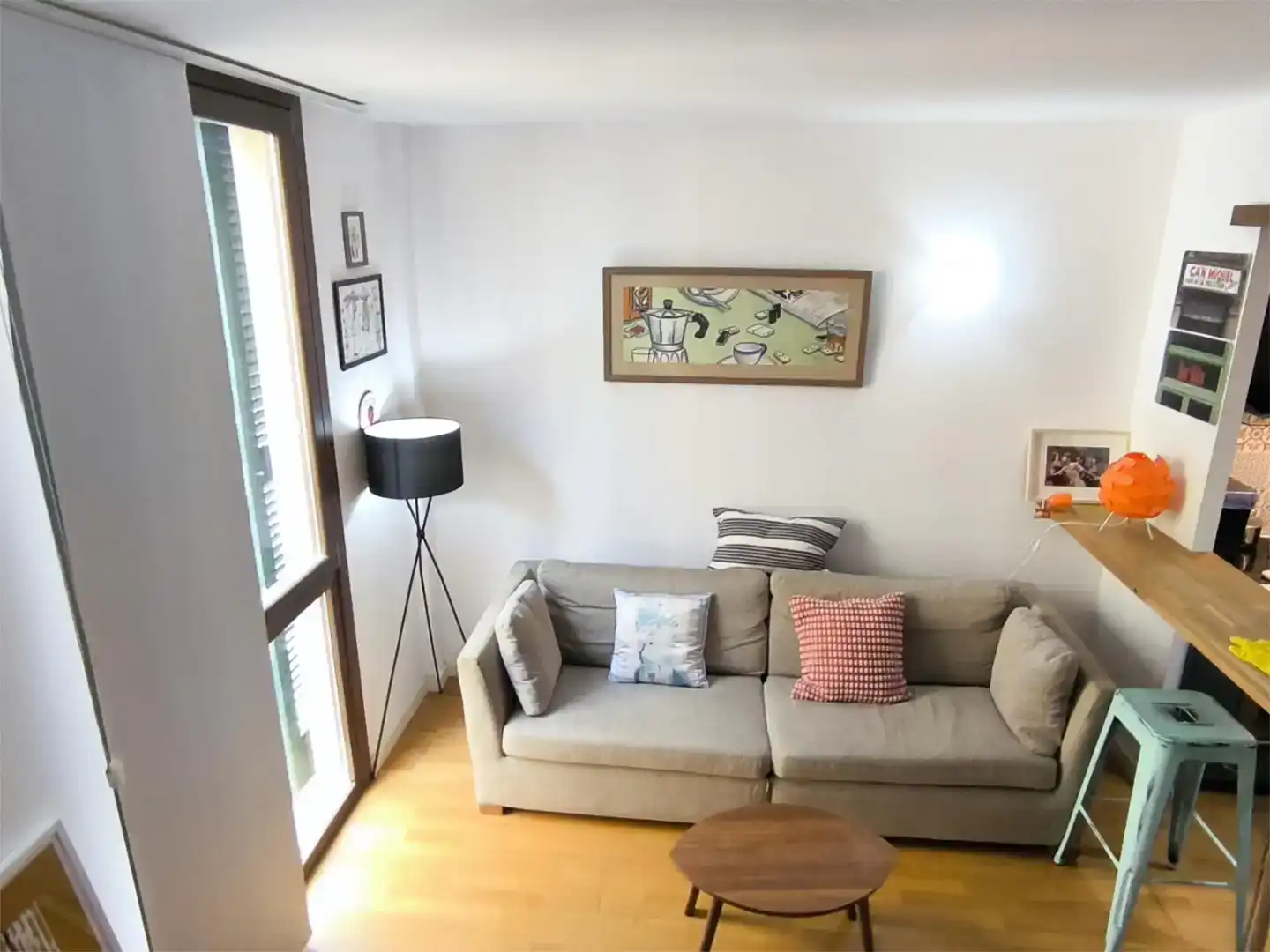 Wohnzimmer von Wohnung zum Verkauf in  Palma de Mallorca mit Klimaanlage