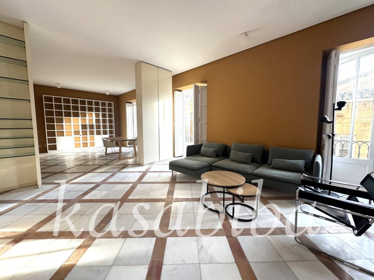 Sala d'estar de Pis de lloguer en  Valencia Capital amb Aire condicionat, Calefacció i Moblat