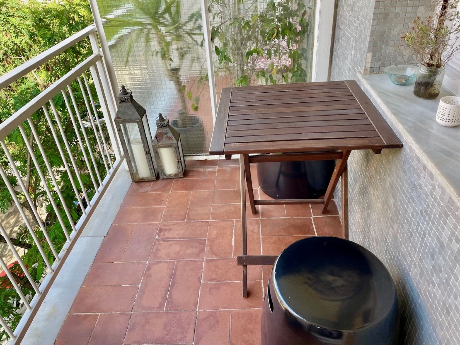 Balcony of Flat for sale in  Barcelona Capital  with Air Conditioner and Heating