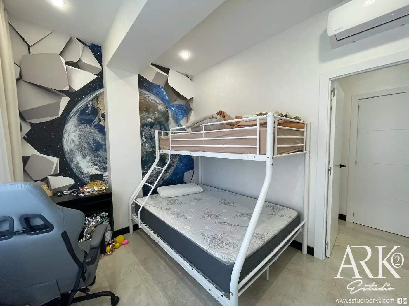 Schlafzimmer von Wohnungen zum Verkauf in Gandia mit Klimaanlage, Terrasse und Möbliert
