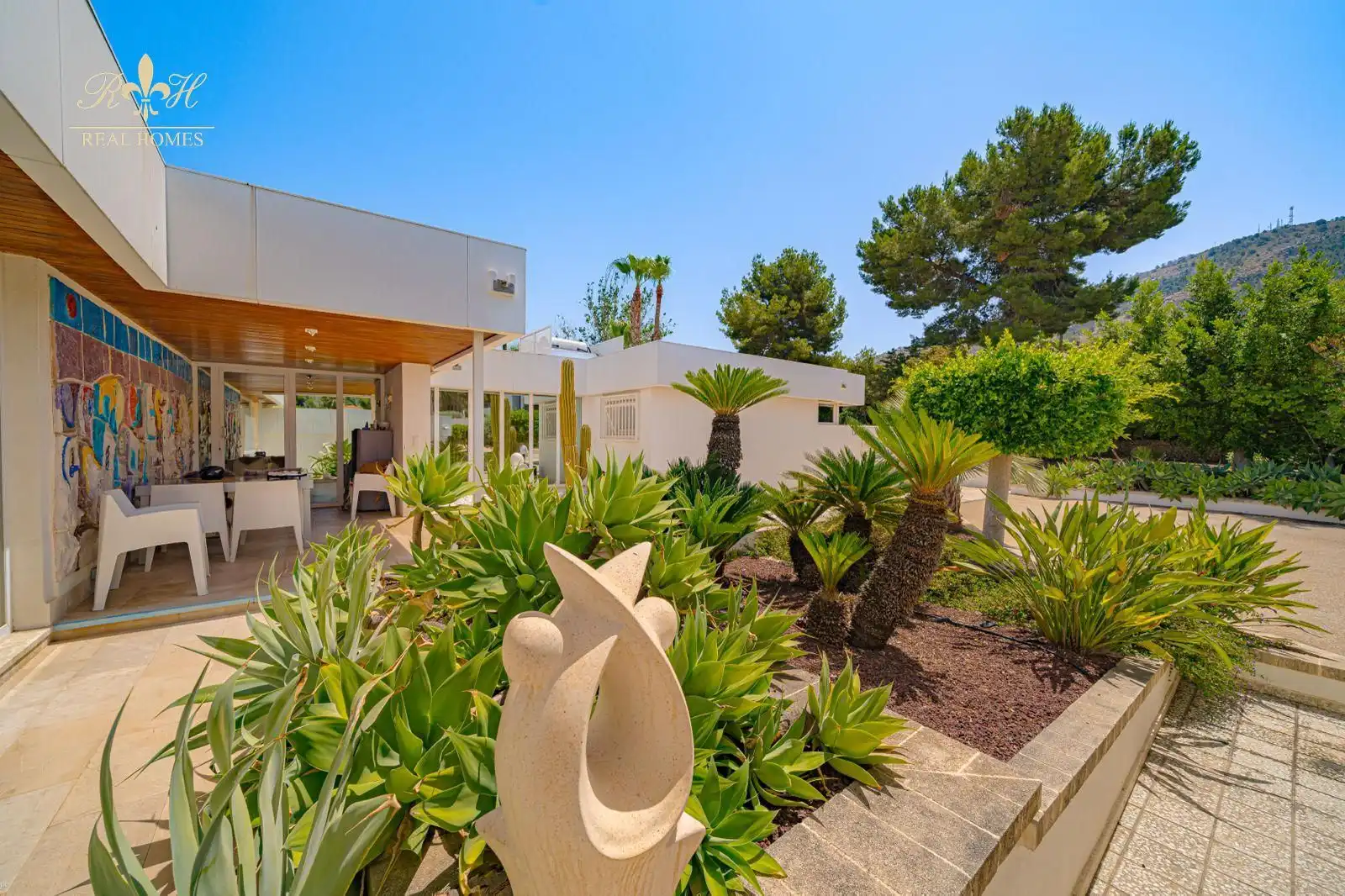 Garden of Houses for sale in L'Alfàs del Pi  with Air Conditioner, Terrace and Swimming Pool
