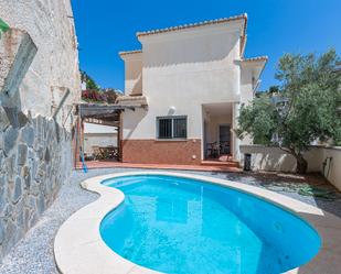 Exterior view of House or chalet for sale in Almuñécar  with Air Conditioner, Terrace and Swimming Pool