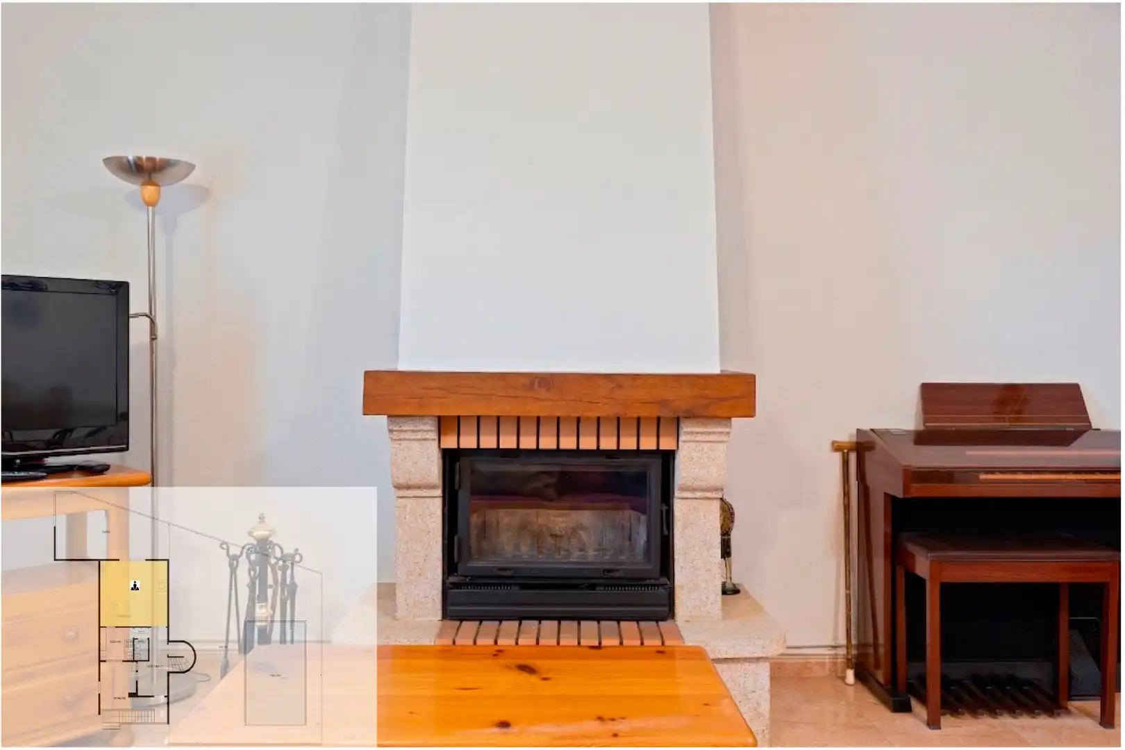 Living room of Houses for sale in Villanueva de Perales  with Heating, Private garden and Terrace