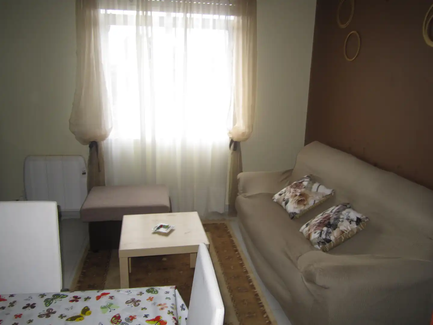 Living room of Flat for rent in Ferrol  with Heating, Furnished and Washing machine